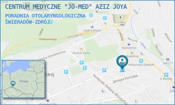 PORADNIA OTOLARYNGOLOGICZNA - CENTRUM MEDYCZNE "JO-MED" AZIZ JOYA - UL. KORCZAKA 7D,  ŚWIERADÓW-ZDRÓJ