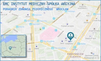 PORADNIA ZDROWIA PSYCHICZNEGO - EMC INSTYTUT MEDYCZNY SPÓŁKA AKCYJNA - UL. POWSTAŃCÓW ŚLĄSKICH 95,  WROCŁAW