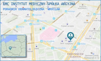 PORADNIA DERMATOLOGICZNA - EMC INSTYTUT MEDYCZNY SPÓŁKA AKCYJNA - UL. POWSTAŃCÓW ŚLĄSKICH 95,  WROCŁAW