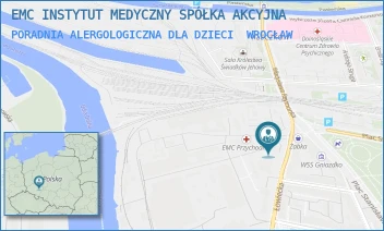 PORADNIA ALERGOLOGICZNA DLA DZIECI - EMC INSTYTUT MEDYCZNY SPÓŁKA AKCYJNA - UL. ŁOWIECKA 24,  WROCŁAW