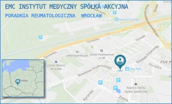 PORADNIA REUMATOLOGICZNA - EMC INSTYTUT MEDYCZNY SPÓŁKA AKCYJNA - UL. BOLESŁAWA KRZYWOUSTEGO 290,  WROCŁAW