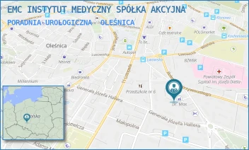 PORADNIA UROLOGICZNA - EMC INSTYTUT MEDYCZNY SPÓŁKA AKCYJNA - UL. IGNACEGO DASZYŃSKIEGO 2A,  OLEŚNICA