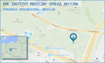 PORADNIA UROLOGICZNA - EMC INSTYTUT MEDYCZNY SPÓŁKA AKCYJNA - UL. PILCZYCKA 144-148,  WROCŁAW