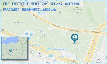 PRACOWNIA ENDOSKOPII - EMC INSTYTUT MEDYCZNY SPÓŁKA AKCYJNA - UL. PILCZYCKA 144-148,  WROCŁAW