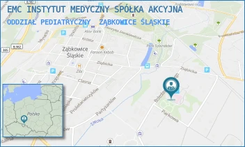 ODDZIAŁ PEDIATRYCZNY - EMC INSTYTUT MEDYCZNY SPÓŁKA AKCYJNA - UL. BOLESŁAWA CHROBREGO 5,  ZĄBKOWICE ŚLĄSKIE