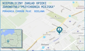PORADNIA CHORÓB PŁUC - NIEPUBLICZNY ZAKŁAD OPIEKI ZDROWOTNEJ"PRZYCHODNIA MIEJSKA" - UL. WOLNOŚCI 148,  BIELAWA