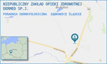 PORADNIA DERMATOLOGICZNA - NIEPUBLICZNY ZAKŁAD OPIEKI ZDROWOTNEJ DERMED SP.J. - UL. WROCŁAWSKA 23,  ZĄBKOWICE ŚLĄSKIE