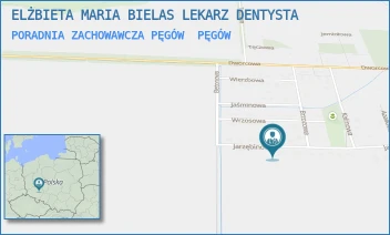 PORADNIA ZACHOWAWCZA PĘGÓW - ELŻBIETA MARIA BIELAS LEKARZ DENTYSTA - UL. JARZĘBINOWA 47,  PĘGÓW
