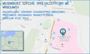 DOLNOŚLĄSKI OŚRODEK DIAGNOSTYKI OBRAZOWEJ - PRACOWNIA REZONANSU MAGNETYCZNEGO - WOJEWÓDZKI SZPITAL SPECJALISTYCZNY WE WROCŁAWIU - UL. HENRYKA MICHAŁA KAMIEŃSKIEGO 73A,  WROCŁAW-PSIE POLE