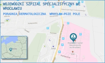 PORADNIA DERMATOLOGICZNA - WOJEWÓDZKI SZPITAL SPECJALISTYCZNY WE WROCŁAWIU - UL. HENRYKA MICHAŁA KAMIEŃSKIEGO 73A,  WROCŁAW-PSIE POLE