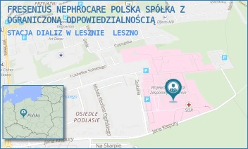 STACJA DIALIZ W LESZNIE - FRESENIUS NEPHROCARE POLSKA SPÓŁKA Z OGRANICZONĄ ODPOWIEDZIALNOŚCIĄ - KIEPUR 45,  LESZNO