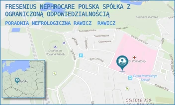 PORADNIA NEFROLOGICZNA RAWICZ - FRESENIUS NEPHROCARE POLSKA SPÓŁKA Z OGRANICZONĄ ODPOWIEDZIALNOŚCIĄ - GROTA ROWECKIEGO 6,  RAWICZ