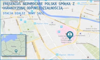 STACJA DIALIZ - FRESENIUS NEPHROCARE POLSKA SPÓŁKA Z OGRANICZONĄ ODPOWIEDZIALNOŚCIĄ - UL. UL. MŁYŃSKA 5,  NOWY SĄCZ