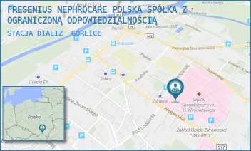 STACJA DIALIZ - FRESENIUS NEPHROCARE POLSKA SPÓŁKA Z OGRANICZONĄ ODPOWIEDZIALNOŚCIĄ - UL. WĘGIERSKA 21,  GORLICE