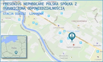 STACJA DIALIZ - FRESENIUS NEPHROCARE POLSKA SPÓŁKA Z OGRANICZONĄ ODPOWIEDZIALNOŚCIĄ - UL. JÓZEFA PIŁSUDSKIEGO 61,  LIMANOWA