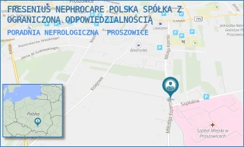 PORADNIA NEFROLOGICZNA - FRESENIUS NEPHROCARE POLSKA SPÓŁKA Z OGRANICZONĄ ODPOWIEDZIALNOŚCIĄ - UL. SZPITALNA 9,  PROSZOWICE