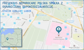 STACJA DIALIZ - FRESENIUS NEPHROCARE POLSKA SPÓŁKA Z OGRANICZONĄ ODPOWIEDZIALNOŚCIĄ - UL. BEMA 5,  LUBIN
