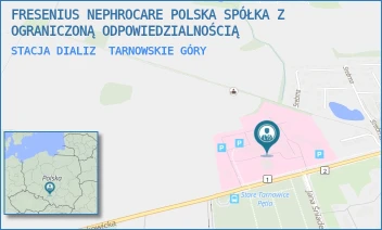 STACJA DIALIZ - FRESENIUS NEPHROCARE POLSKA SPÓŁKA Z OGRANICZONĄ ODPOWIEDZIALNOŚCIĄ - UL. PYSKOWICKA 47,  TARNOWSKIE GÓRY