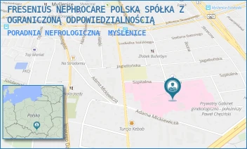 PORADNIA NEFROLOGICZNA - FRESENIUS NEPHROCARE POLSKA SPÓŁKA Z OGRANICZONĄ ODPOWIEDZIALNOŚCIĄ - UL. SZPITALNA 2,  MYŚLENICE