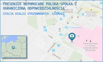 STACJA DIALIZ OTRZEWNOWYCH - FRESENIUS NEPHROCARE POLSKA SPÓŁKA Z OGRANICZONĄ ODPOWIEDZIALNOŚCIĄ - UL. ARMII KRAJOWEJ 7,  SIERADZ