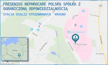 STACJA DIALIZ OTRZEWNOWYCH - FRESENIUS NEPHROCARE POLSKA SPÓŁKA Z OGRANICZONĄ ODPOWIEDZIALNOŚCIĄ - UL. KORCZYŃSKA 57,  KROSNO