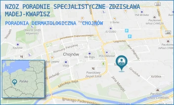 PORADNIA DERMATOLOGICZNA - NZOZ PORADNIE SPECJALISTYCZNE ZDZISŁAWA MADEJ-KWAPISZ - UL. SZPITALNA 6,  CHOJNÓW