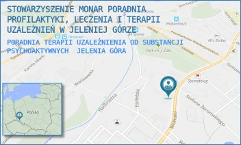 PORADNIA TERAPII UZALEŻNIENIA OD SUBSTANCJI PSYCHOAKTYWNYCH - STOWARZYSZENIE MONAR PORADNIA PROFILAKTYKI, LECZENIA I TERAPII UZALEŻNIEŃ W JELENIEJ GÓRZE - UL. WOLNOŚCI 70,  JELENIA GÓRA