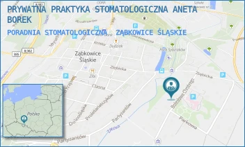 PORADNIA STOMATOLOGICZNA - PRYWATNA PRAKTYKA STOMATOLOGICZNA ANETA BOREK - UL. BOLESŁAWA CHROBREGO 6B,  ZĄBKOWICE ŚLĄSKIE
