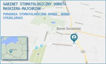PORADNIA STOMATOLOGICZNA BOREK - GABINET STOMATOLOGICZNY DOROTA MASKIERA-MAJCHRZAK - UL. STRZELIŃSKA 22,  BOREK STRZELIŃSKI