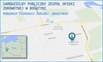 PORADNIA CHIRURGII OGÓLNEJ - SAMODZIELNY PUBLICZNY ZESPÓŁ OPIEKI ZDROWOTNEJ W BOGATYNI - UL. SZPITALNA 16,  BOGATYNIA