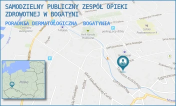 PORADNIA DERMATOLOGICZNA - SAMODZIELNY PUBLICZNY ZESPÓŁ OPIEKI ZDROWOTNEJ W BOGATYNI - UL. FABRYCZNA 1,  BOGATYNIA