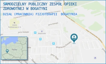 DZIAŁ (PRACOWNIA) FIZJOTERAPII - SAMODZIELNY PUBLICZNY ZESPÓŁ OPIEKI ZDROWOTNEJ W BOGATYNI - UL. WYCZÓŁKOWSKIEGO 42A,  BOGATYNIA