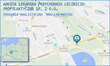 PORADNIA OKULISTYCZNA - AAVITA LEKARSKA PRZYCHODNIA LECZNICZO- PROFILAKTYCZNA SP. Z O.O. - UL. RACŁAWICKA 15/19,  WROCŁAW-KRZYKI