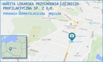 PORADNIA DERMATOLOGICZNA - AAVITA LEKARSKA PRZYCHODNIA LECZNICZO- PROFILAKTYCZNA SP. Z O.O. - UL. CZEKOLADOWA 49A,  WROCŁAW