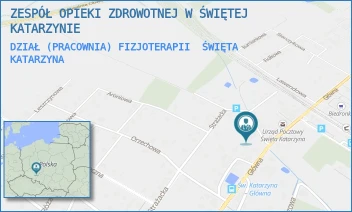 DZIAŁ (PRACOWNIA) FIZJOTERAPII - ZESPÓŁ OPIEKI ZDROWOTNEJ W ŚWIĘTEJ KATARZYNIE - UL. STEFANA ŻEROMSKIEGO 1,  ŚWIĘTA KATARZYNA