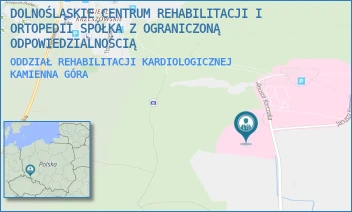 ODDZIAŁ REHABILITACJI KARDIOLOGICZNEJ - DOLNOŚLĄSKIE CENTRUM REHABILITACJI I ORTOPEDII SPÓŁKA Z OGRANICZONĄ ODPOWIEDZIALNOŚCIĄ - UL. JANUSZA KORCZAKA 1,  KAMIENNA GÓRA