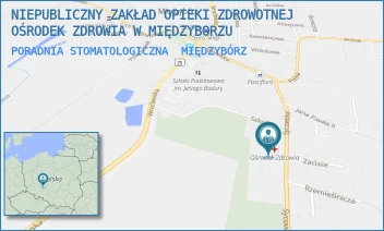 PORADNIA STOMATOLOGICZNA - NIEPUBLICZNY ZAKŁAD OPIEKI ZDROWOTNEJ OŚRODEK ZDROWIA W MIĘDZYBORZU - UL. SYCOWSKA 34,  MIĘDZYBÓRZ