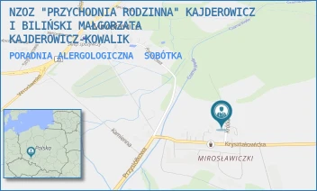 PORADNIA ALERGOLOGICZNA - NZOZ "PRZYCHODNIA RODZINNA" KAJDEROWICZ I BILIŃSKI MAŁGORZATA KAJDEROWICZ-KOWALIK - UL. KRÓTKA 2/B,  SOBÓTKA