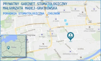 PORADNIA STOMATOLOGICZNA - PRYWATNY GABINET STOMATOLOGICZNY MAŁGORZATA MADEJ-GRATKOWSKA - SZPITALNA  13,  CHOJNÓW