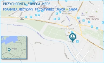 PORADNIA MEDYCYNY PALIATYWNEJ JAWOR - PRZYCHODNIA "OMEGA-MED" - UL. IGNACEGO RZECKIEGO 8,  JAWOR