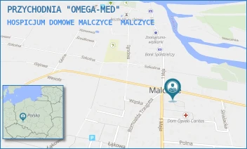 HOSPICJUM DOMOWE MALCZYCE - PRZYCHODNIA "OMEGA-MED" - UL. ADAMA MICKIEWICZA 6,  MALCZYCE