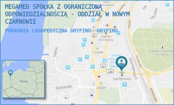 PORADNIA LOGOPEDYCZNA GRYFINO - MEGAMED SPÓŁKA Z OGRANICZONĄ ODPOWIEDZIALNOŚCIĄ - ODDZIAŁ W NOWYM CZARNOWIE - GRUNWALDZKA 7,  GRYFINO