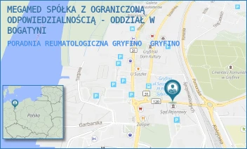 PORADNIA REUMATOLOGICZNA GRYFINO - MEGAMED SPÓŁKA Z OGRANICZONĄ ODPOWIEDZIALNOŚCIĄ - ODDZIAŁ W NOWYM CZARNOWIE - GRUNWALDZKA 7,  GRYFINO