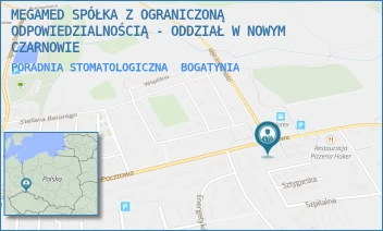 PORADNIA STOMATOLOGICZNA - MEGAMED SPÓŁKA Z OGRANICZONĄ ODPOWIEDZIALNOŚCIĄ - ODDZIAŁ W NOWYM CZARNOWIE - UL. POCZTOWA 13,  BOGATYNIA
