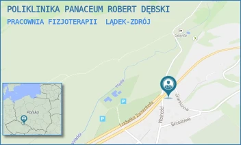 PRACOWNIA FIZJOTERAPII - POLIKLINIKA PANACEUM ROBERT DĘBSKI - UL. GRANICZNA 18,  LĄDEK-ZDRÓJ