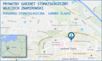 PORADNIA STOMATOLOGICZNA - PRYWATNY GABINET STOMATOLOGICZNY WOJCIECH ZNAMIROWSKI - UL. GUSTAWA MORCINKA 7/104,  LWÓWEK ŚLĄSKI