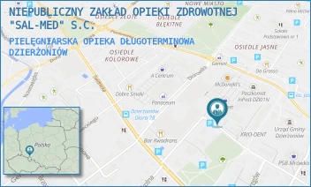 PIELĘGNIARSKA OPIEKA DŁUGOTERMINOWA - NIEPUBLICZNY ZAKŁAD OPIEKI ZDROWOTNEJ "SAL-MED" S.C. - UL. PARKOWA 4A-2,  DZIERŻONIÓW