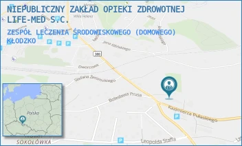 ZESPÓŁ LECZENIA ŚRODOWISKOWEGO (DOMOWEGO) - NIEPUBLICZNY ZAKŁAD OPIEKI ZDROWOTNEJ LIFE-MED S.C. - UL. TADEUSZA KOŚCIUSZKI 9A,  KŁODZKO