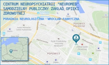 PORADNIA NEUROLOGICZNA - CENTRUM NEUROPSYCHIATRII "NEUROMED" SAMODZIELNY PUBLICZNY ZAKŁAD OPIEKI ZDROWOTNEJ - UL. BIAŁOWIESKA 74A,  WROCŁAW-FABRYCZNA