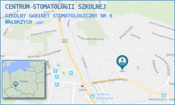 SZKOLNY GABINET STOMATOLOGICZNY NR 6 - CENTRUM STOMATOLOGII SZKOLNEJ - UL. MELCHIORA WAŃKOWICZA 13,  WAŁBRZYCH